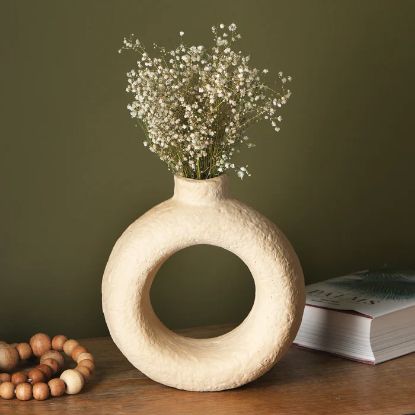 Picture of Paper Mache Vase, Boho-Chic Style