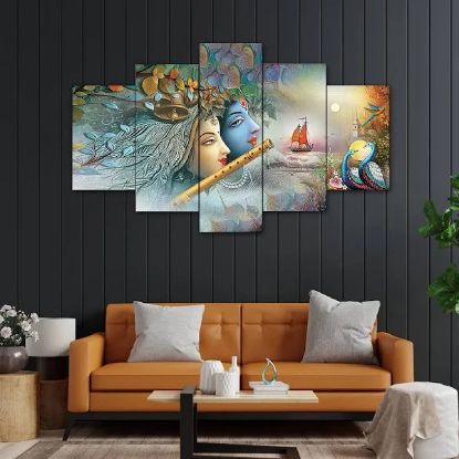 Picture of Perpetual Paintings for Wall Decoration - Set of 5,3d Scenery Wall Painting